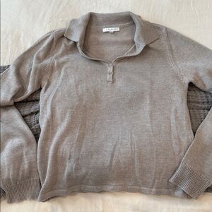 NWOT Z SUPPLY Knit Long Sleeve Polo XS
